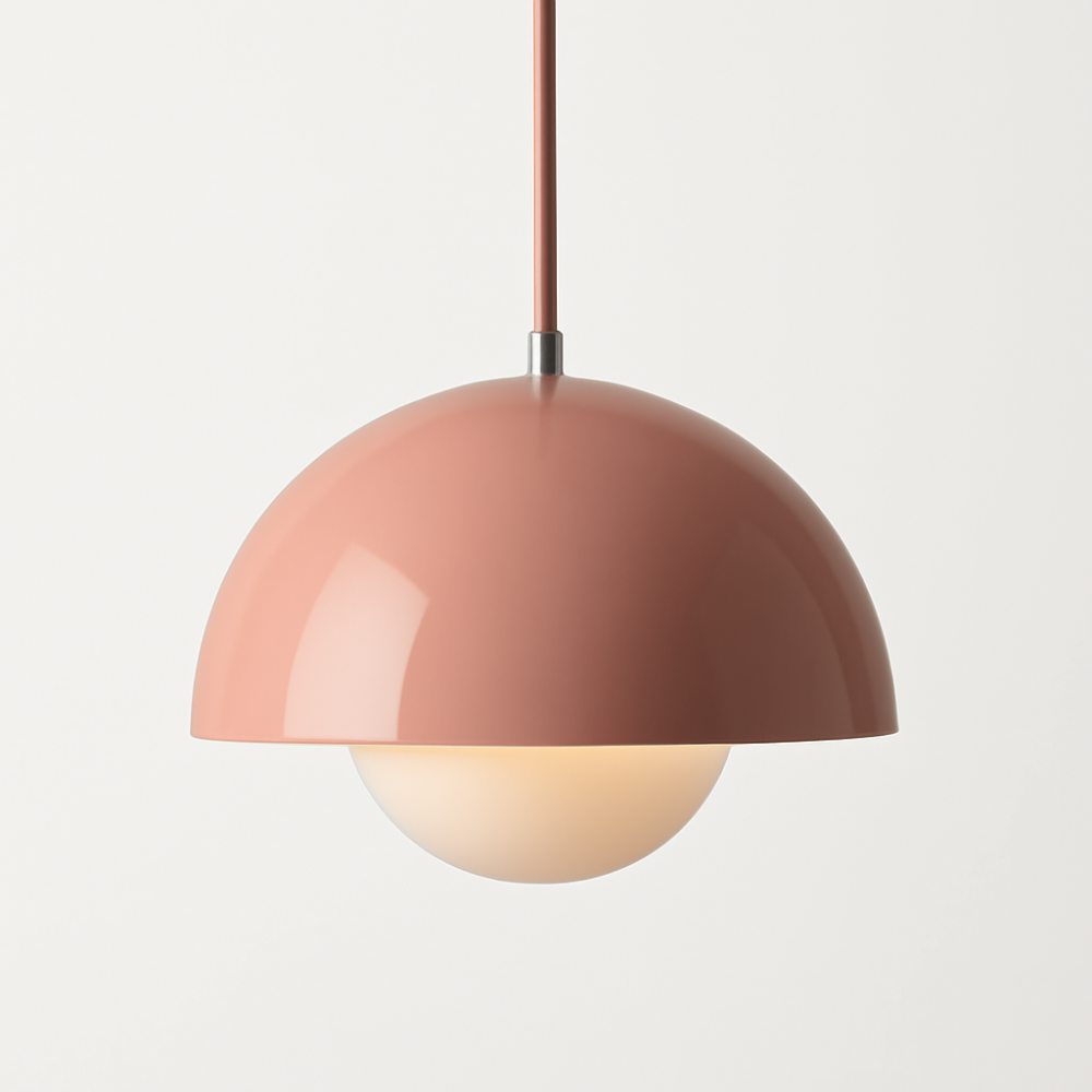 BowLift | Half-Circle Colourful Chandelier – Modern Scandinavian Ceiling Light for Dining, Living & Office