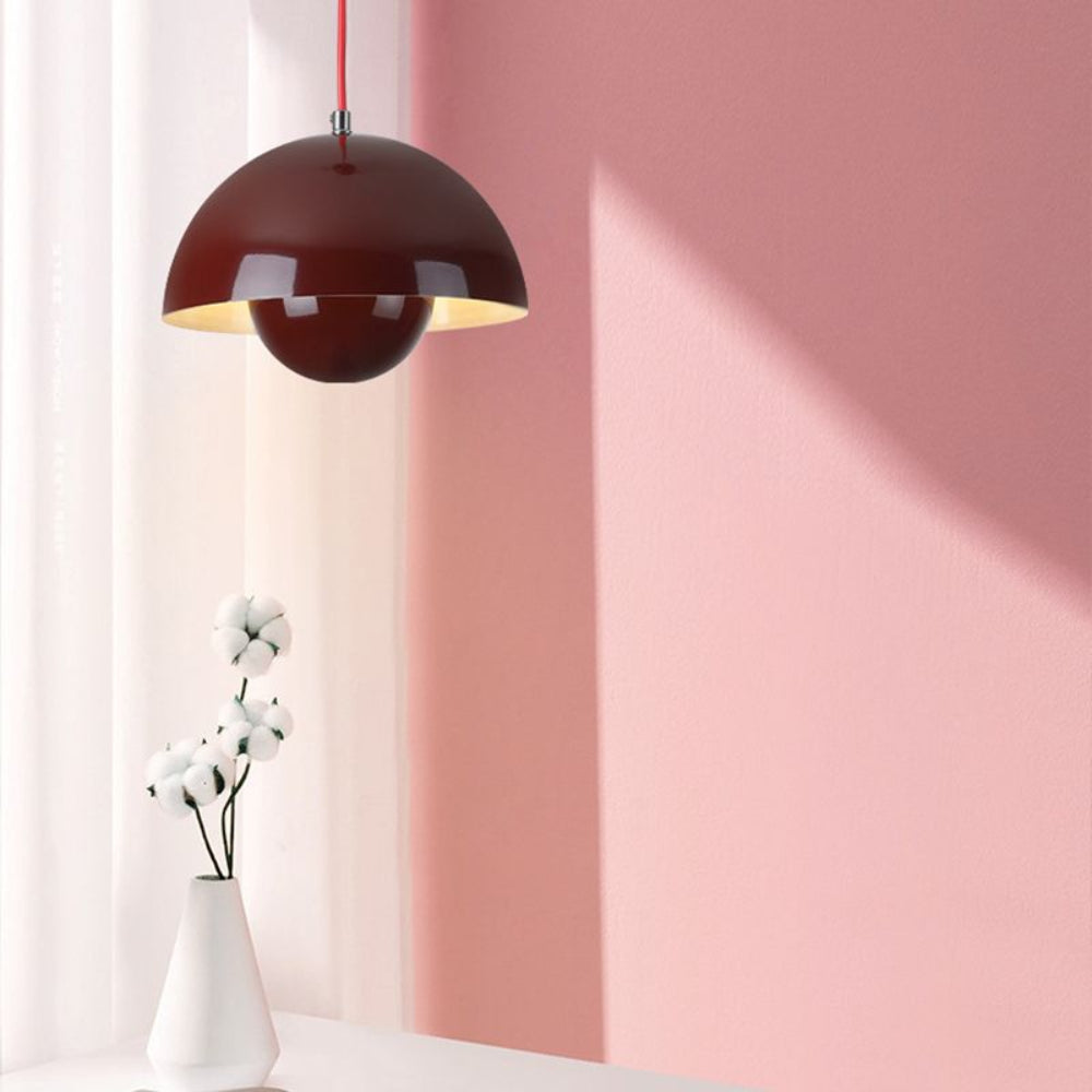 BowLift | Half-Circle Colourful Chandelier – Modern Scandinavian Ceiling Light for Dining, Living & Office