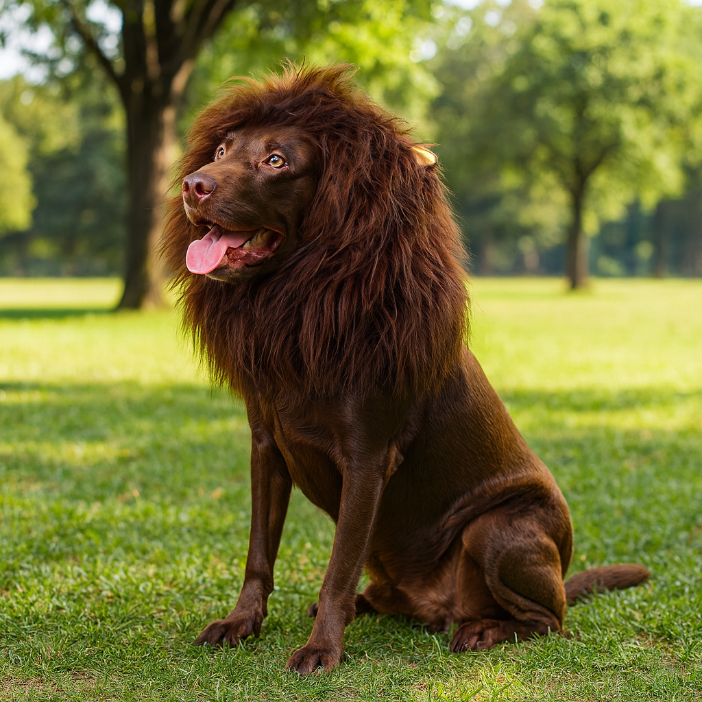 BowLift | Halloween Dog Costume Lion Mane Wig