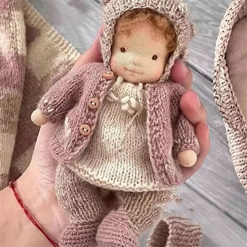 BowLift | Handmade cotton Waldorf doll with accessories