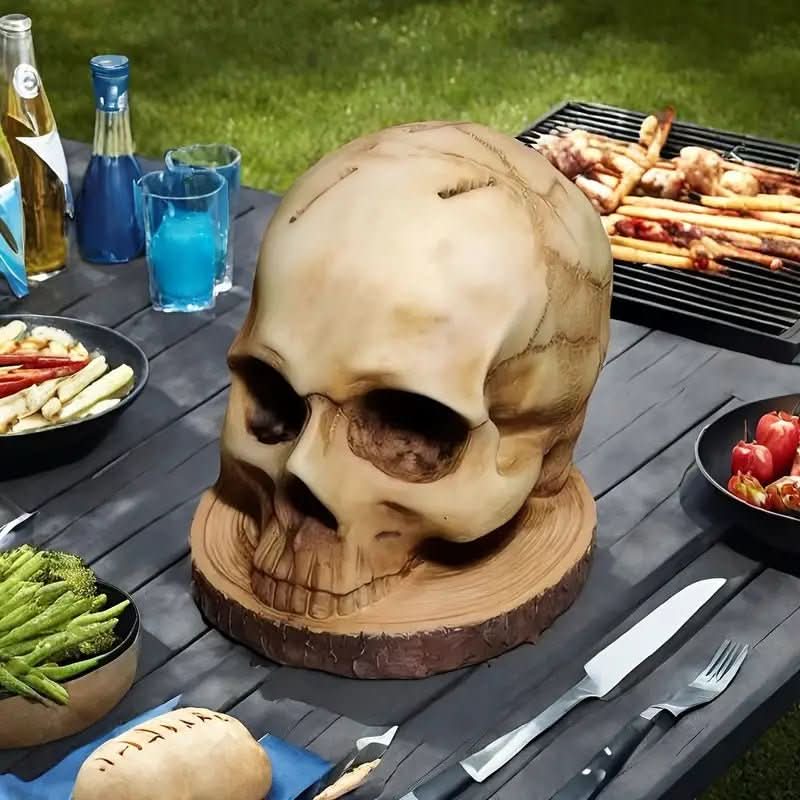 BowLift | Handmade knife holder with skull design for up to 7 knives
