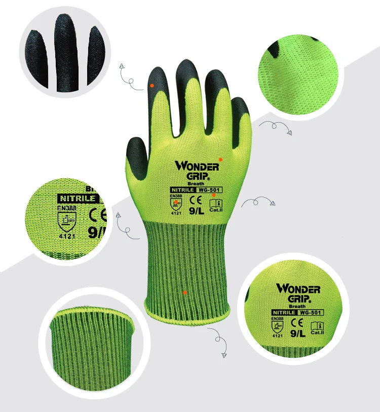 BowLift | Work Gloves with Wonder Grip – Non-Slip Gloves for Gardening and Craftsmanship