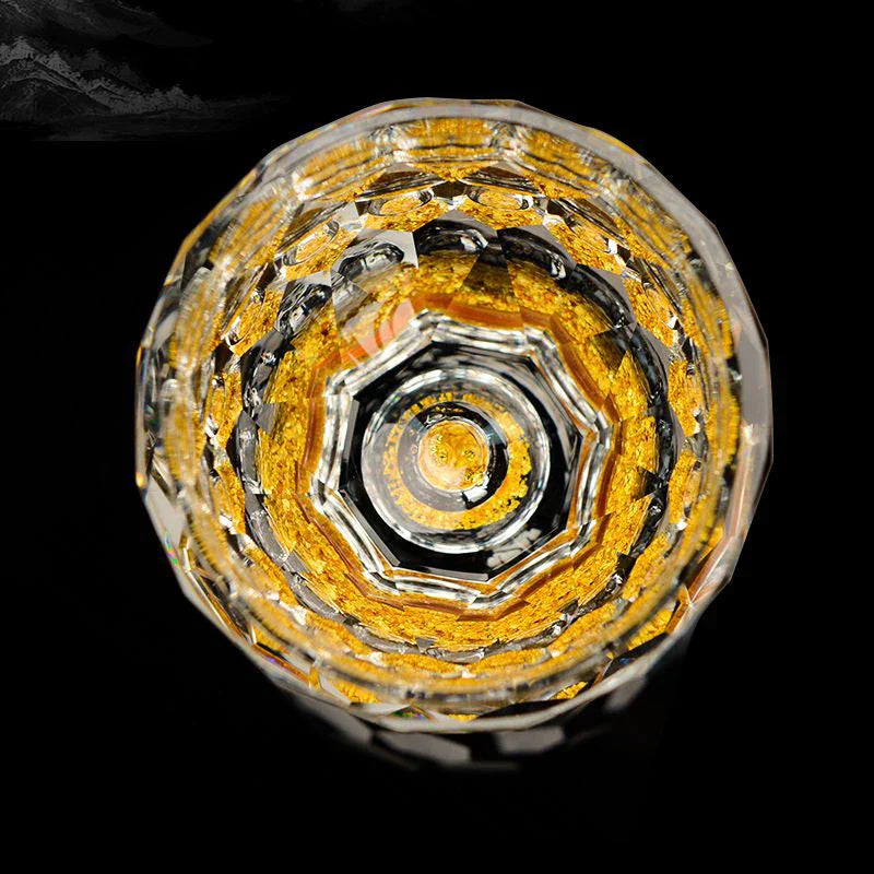 BowLift | Crystal Glass Whiskey Glasses Bar Liqueur Sphere Cups Sake and Shochu Double-Walled Thick Bottoms Small Capacity Tea Cups