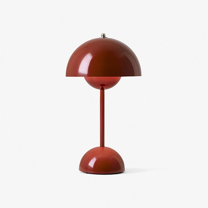 BowLift | Minimalist Flowerpot Table Lamp - Rechargeable Bedside Lamp & Cordless Design Mushroom Shaped Lamps