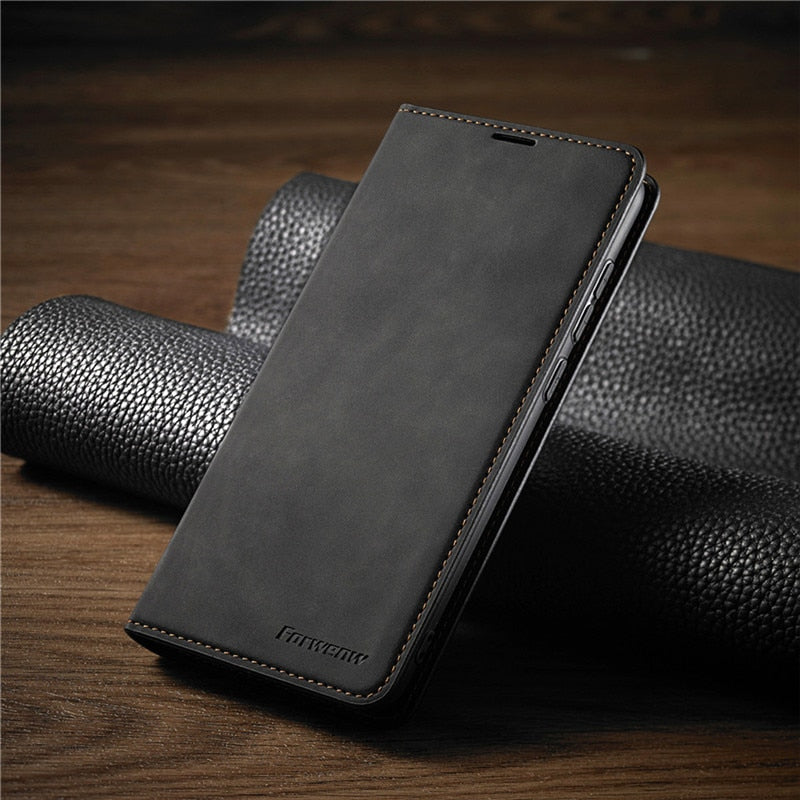 BowLift | Huawei Case: Magnetic Leather Bag for Stylish Protection