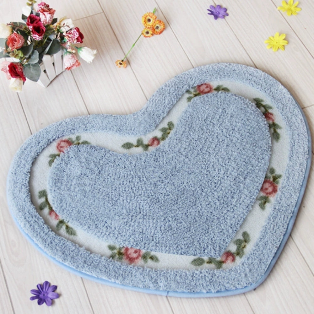 BowLift | Heart Floral Tufted Bath Mat