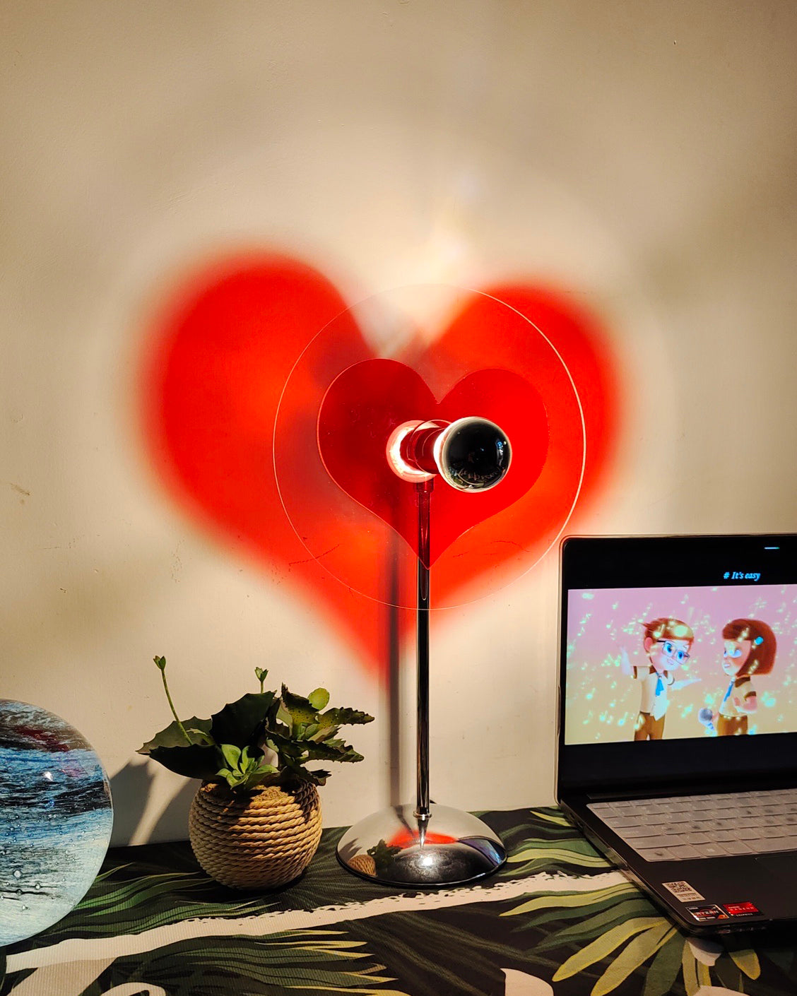BowLift | LoveGlow – Elegant Table Lamp with Rechargeable LED