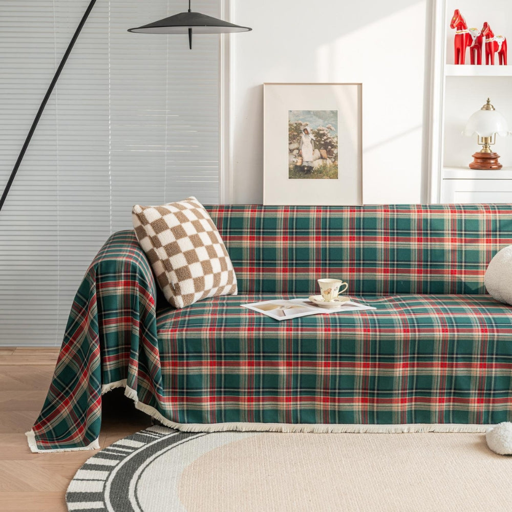BowLift | Hearthline Cottage Plaid Sofa Cover