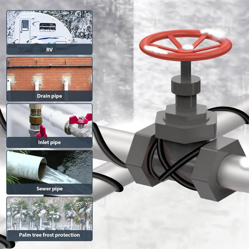 BowLift | Heating Cables Self-Regulating Pipe 24-feet 120V Roof deicing and Pipe freeze protection