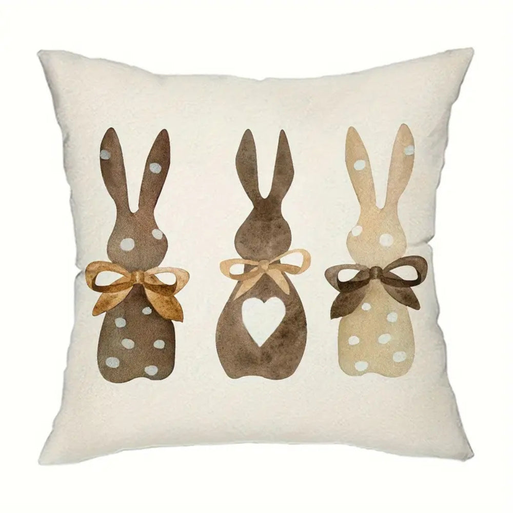 BowLift | Hemp Three Bunny Cushion Cover