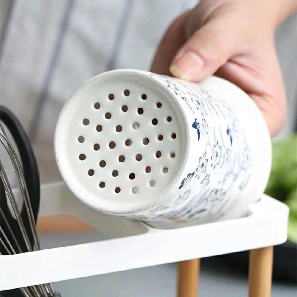 BowLift | Bloomfield Ceramic Utensil Holder Crock