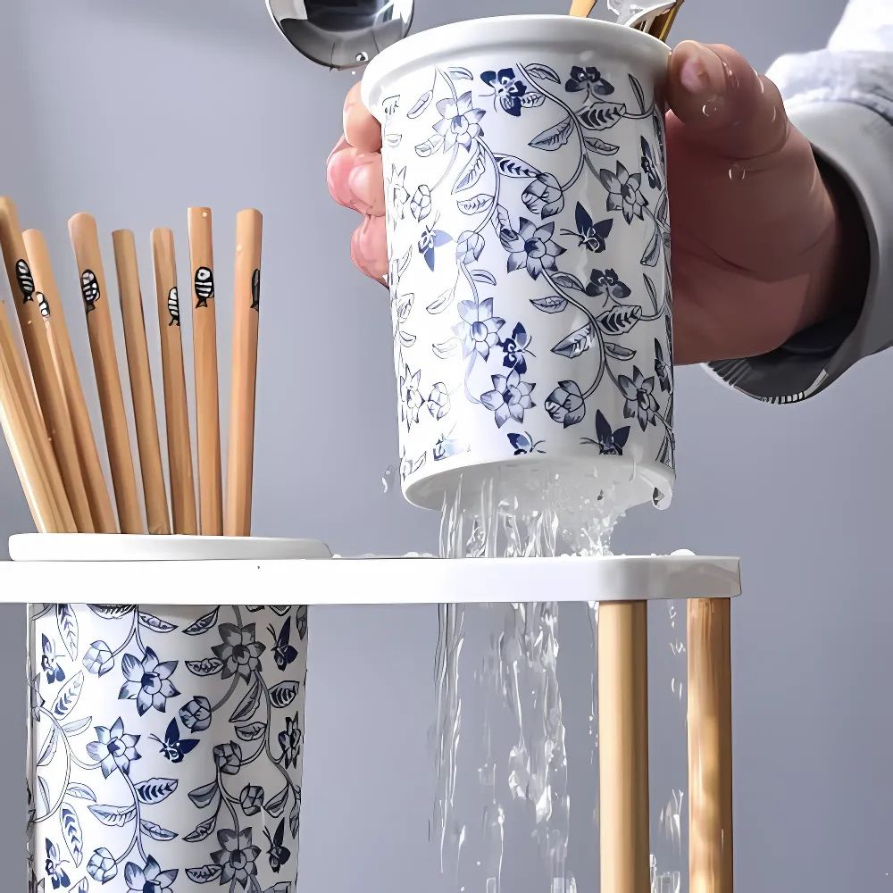 BowLift | Bloomfield Ceramic Utensil Holder Crock