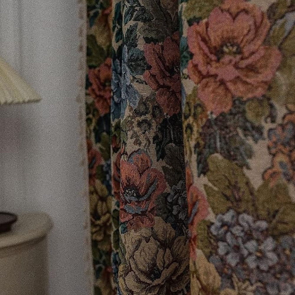BowLift | Heritage Rose Bloom Tassels Curtain