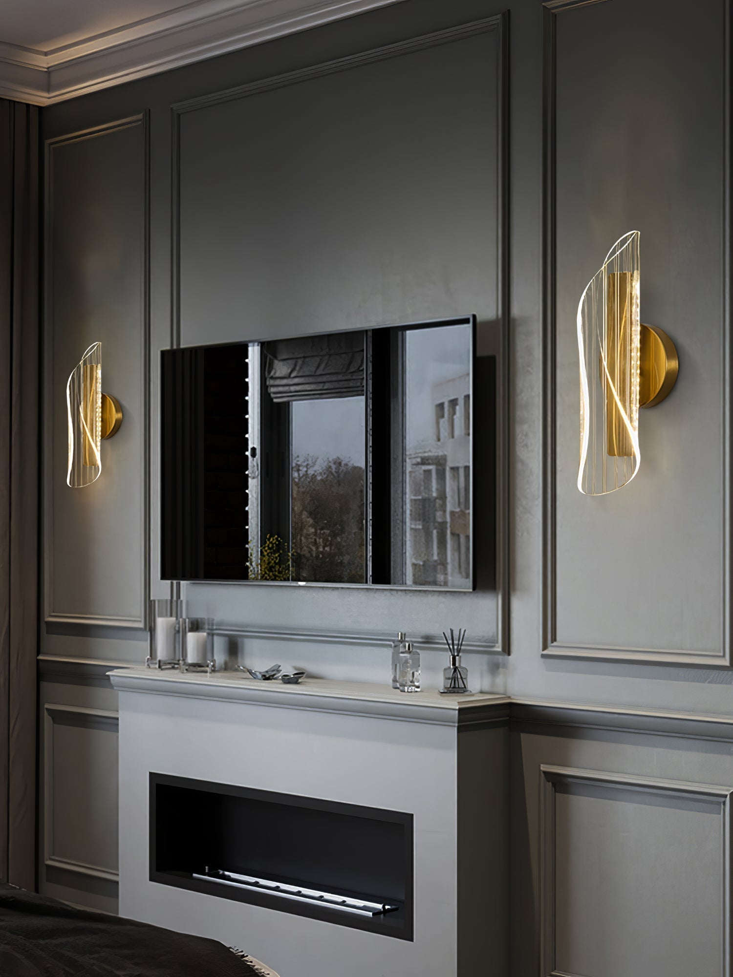 BowLift | CrystalAura – Sparkling Crystal Wall Light for Glamorous Touch