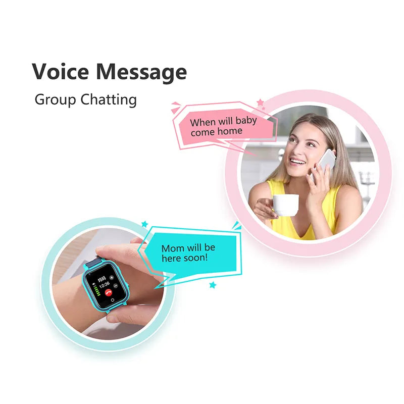 BowLift | LT21 4G Kids Smartwatch with GPS, WiFi, Video Call, SOS, IP67 waterproof - Kids safety tracker and location monitoring cell phone watch