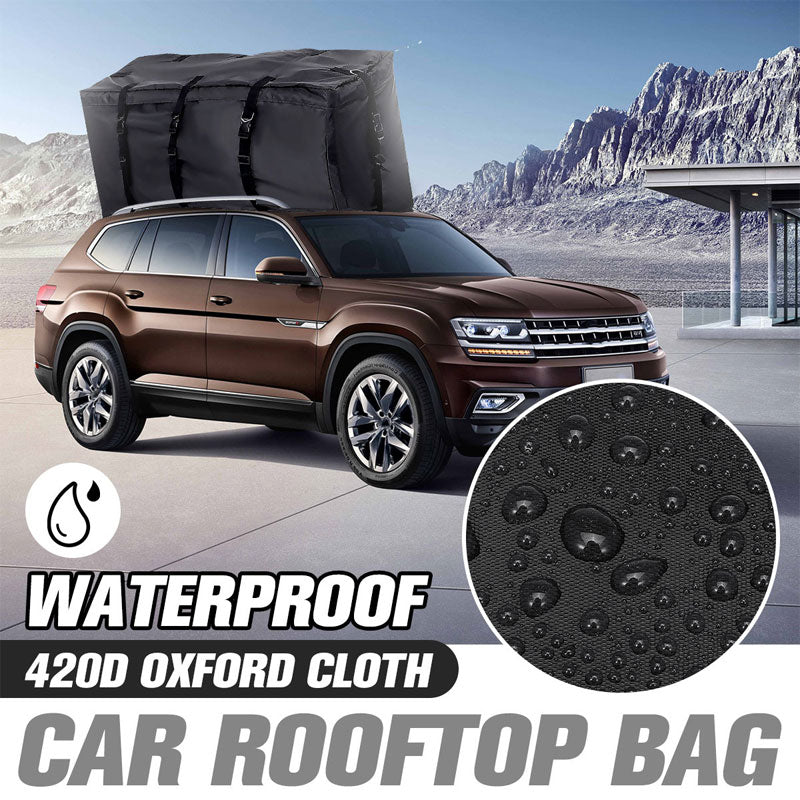 BowLift | Waterproof Cargo Transport Bag With Velcro And Double Zipper 8 Buckle Straps Roof Bag