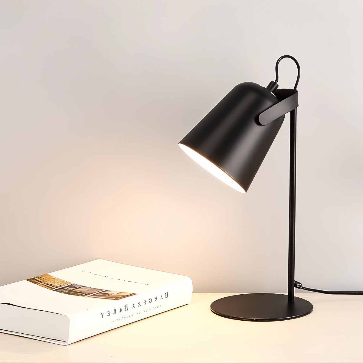 BowLift | Macaron Table Lamp - Nordic Yellow Desk Lamp - Adjustable Lamp