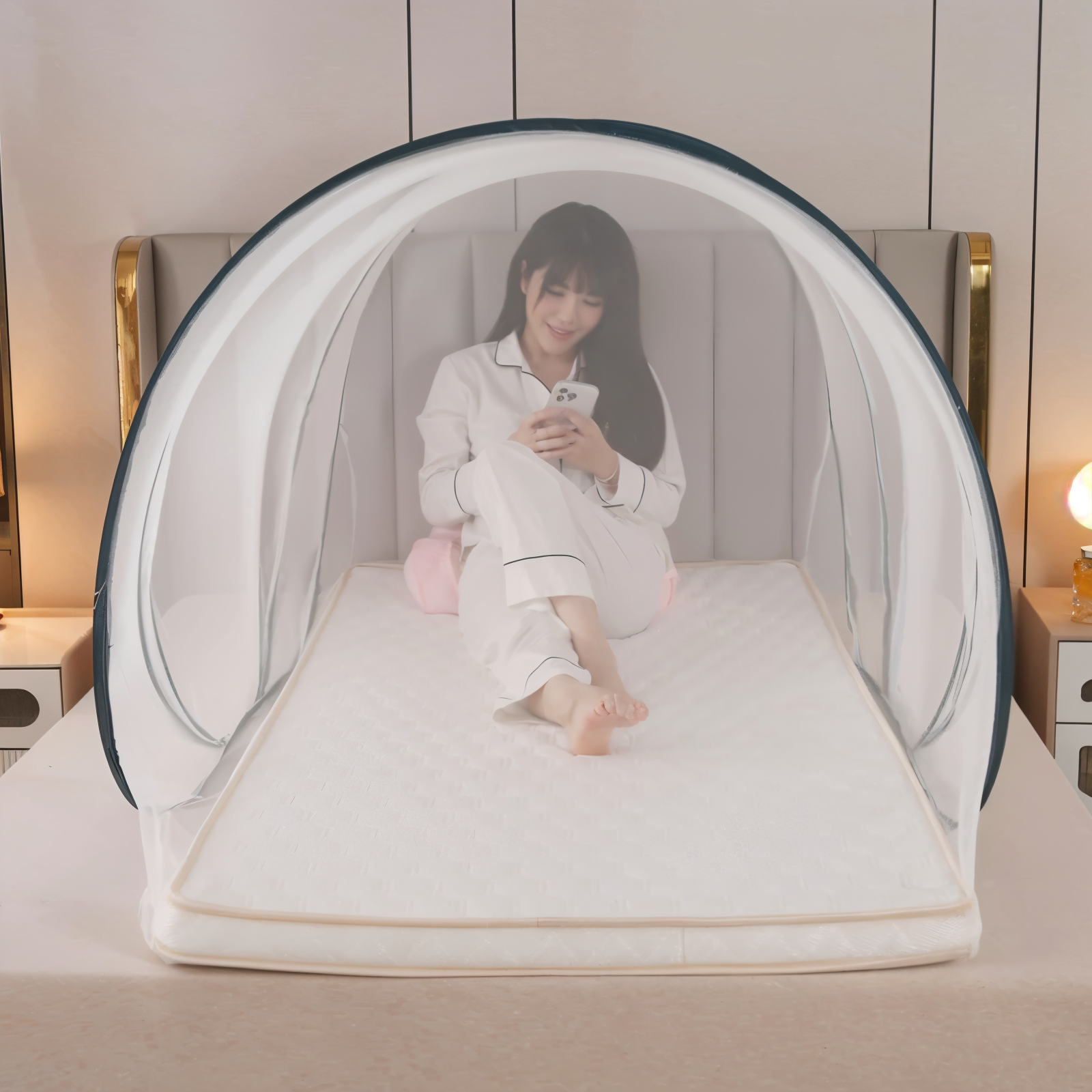 BowLift | CircleGuard – Foldable Round Mosquito Net in Compact Travel Size