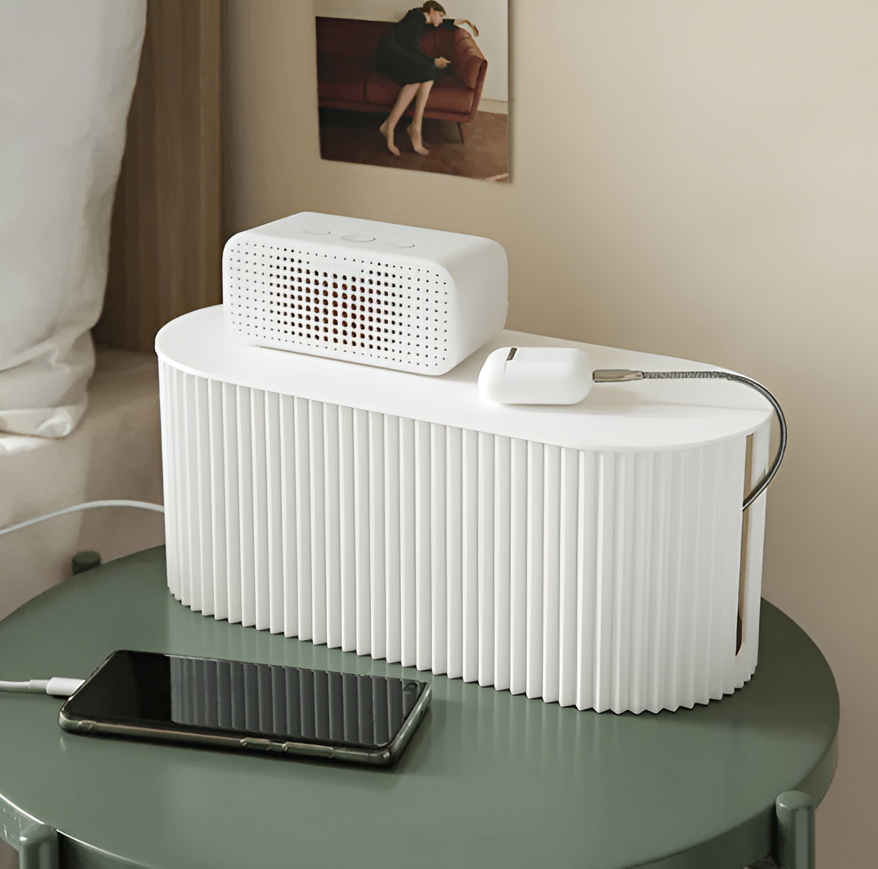 BowLift | Cable Organizer Box with Lid – Macaron Colors