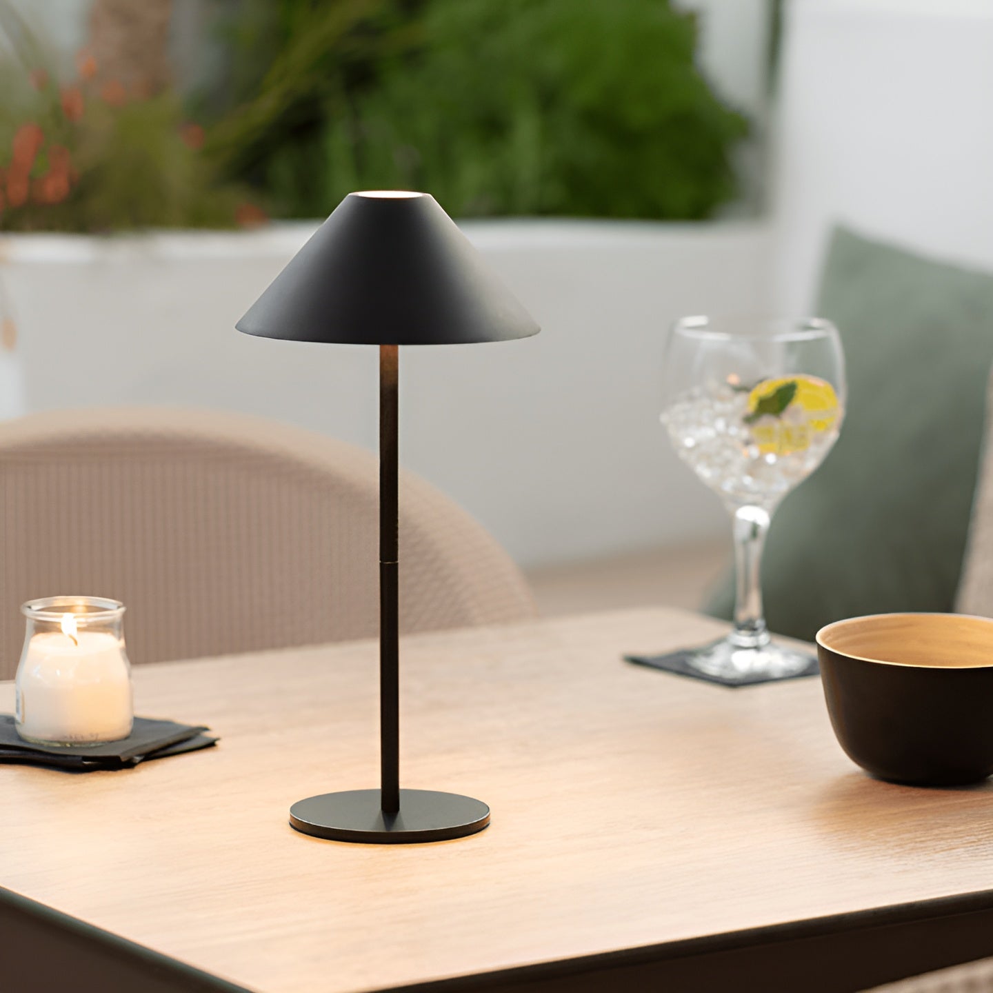 BowLift | LumiLuxe - Dimmable Nordic Cone LED Table Lamp with Touch Control