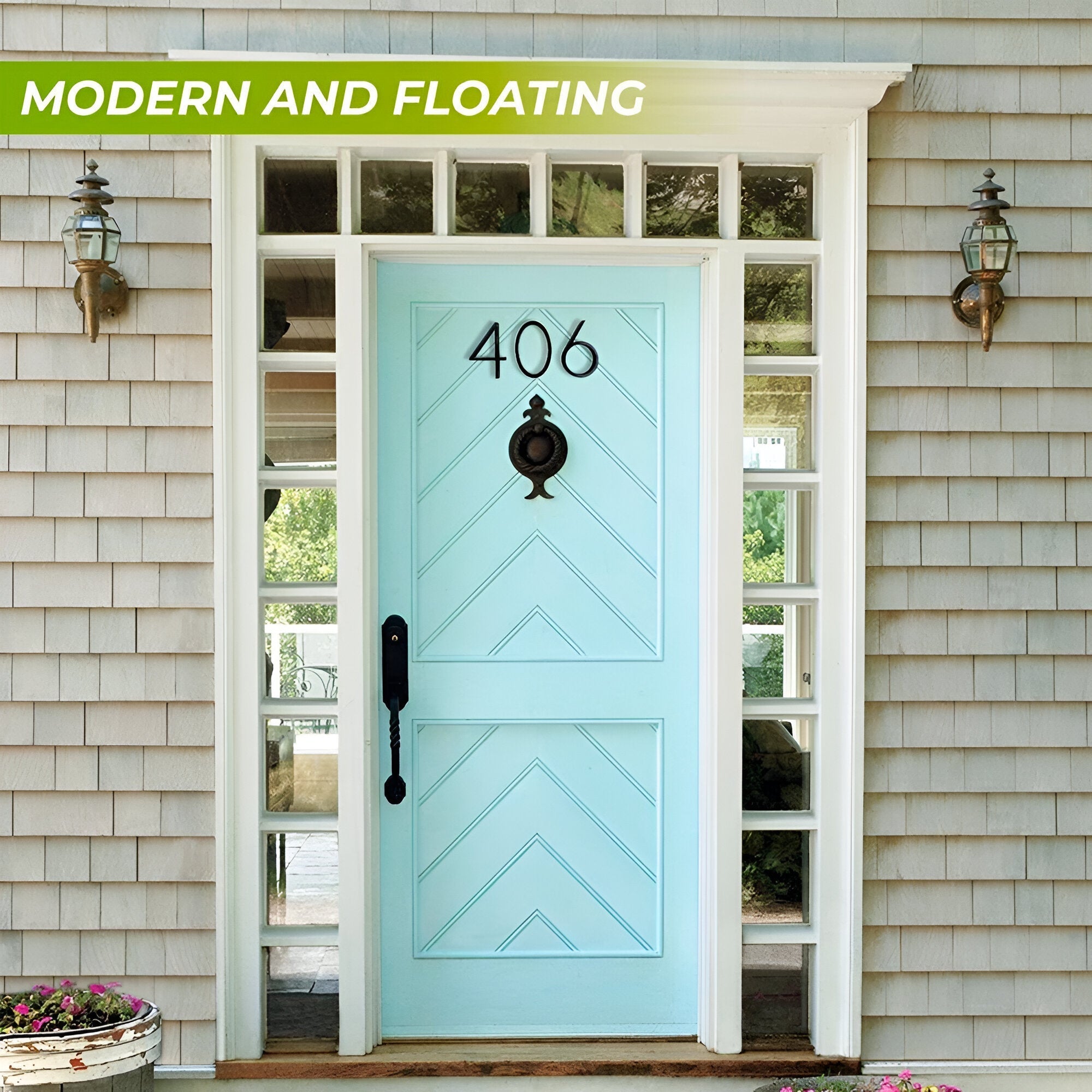 BowLift | Black Full House Number - House Number Modern - House Number Sign