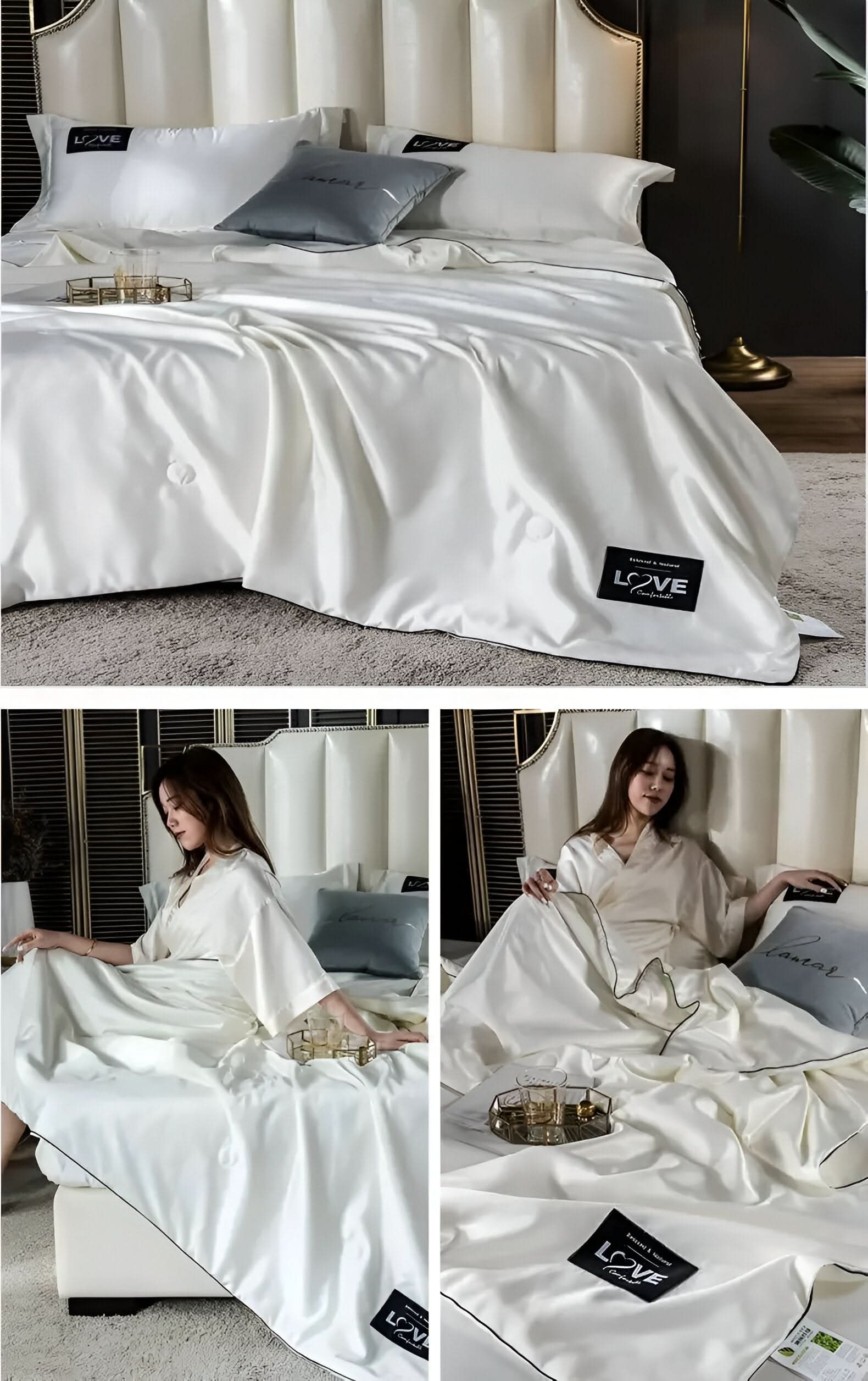 BowLift | FLUFFINA - Premium Satin Silk Bedding