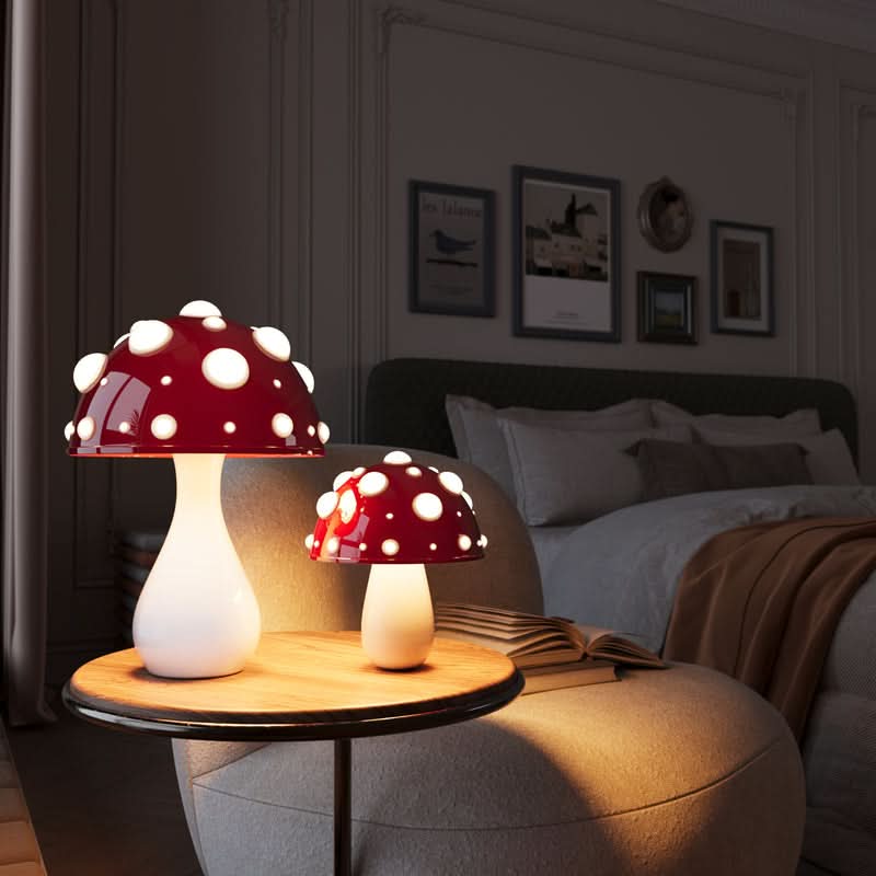 BowLift | Manita LED Table Lamp – Amanita Mushroom Design