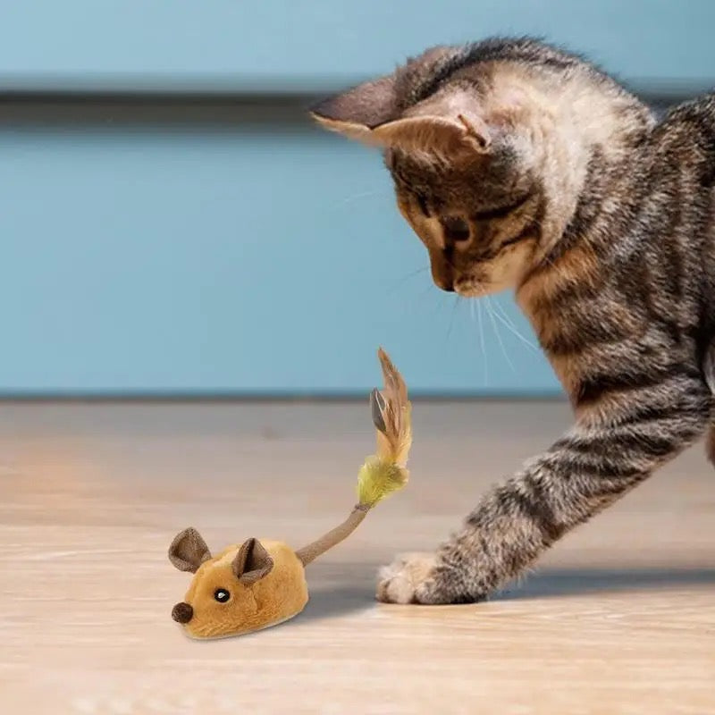 BowLift | Cat Toy Interactive Plush Mouse with Tail