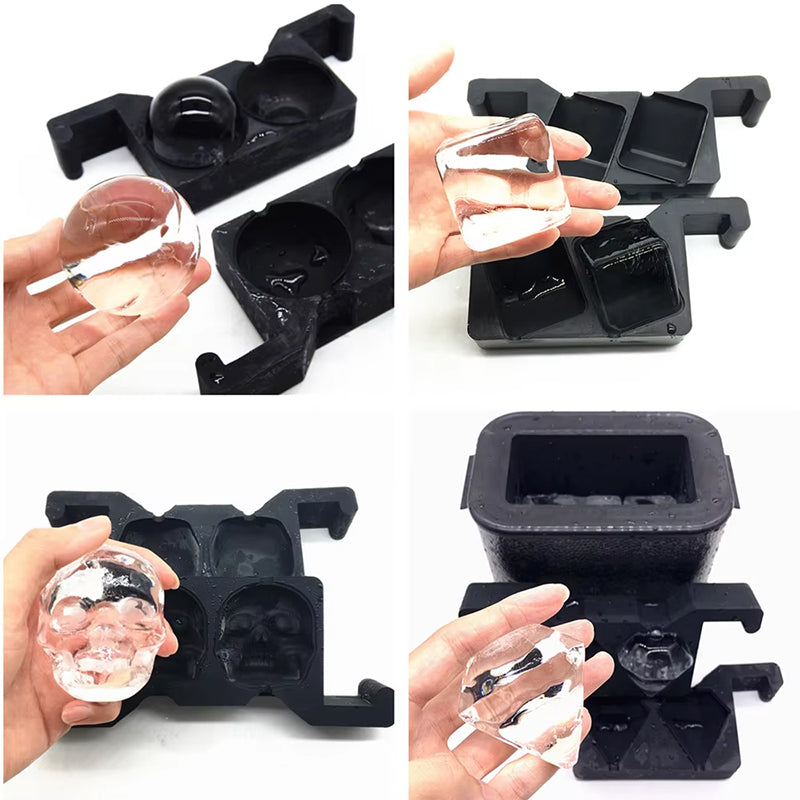 BowLift | 2 Large Premium Clear Ice Sphere Maker Jumbo Crystal Clear Ice Ball Mold Silicone Ice Cube Tray
