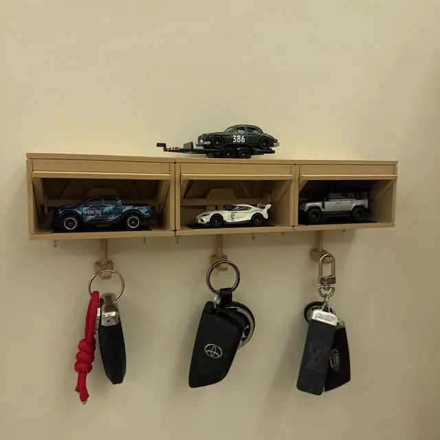 BowLift | Industrial Key Holder for Wall Mounting – 3D Printed Garage Look with Motion Effect