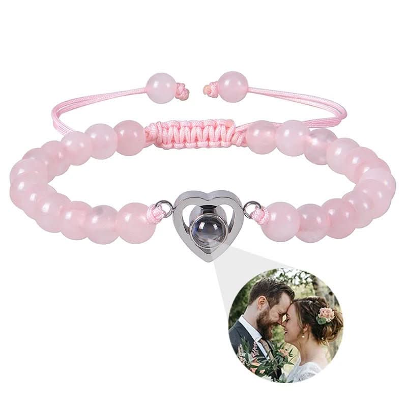 BowLift | Projection bracelet with infinity heart and personalized photo