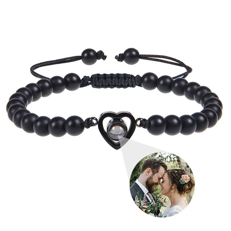 BowLift | Projection bracelet with infinity heart and personalized photo