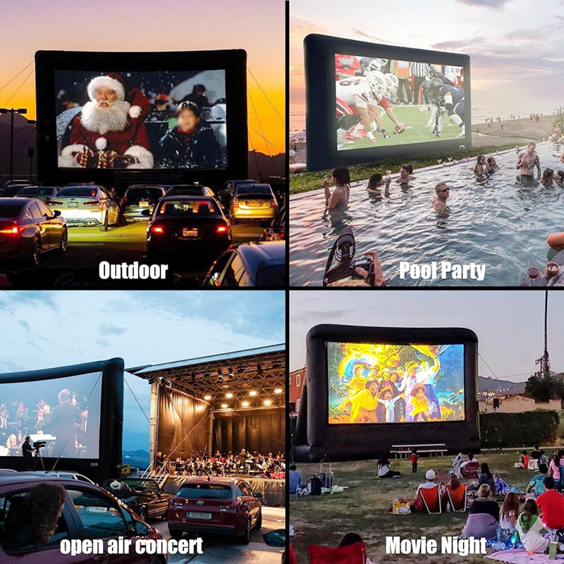 BowLift | Inflatable Screen Inflatable Projector Screen Outdoor Movie Screen Blow Up for Movie Parties Backyard Outside