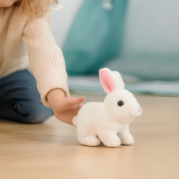 BowLift | Interactive Plush Bunny Jumping Toy - Soft Plush Toy for Kids, Various Colors