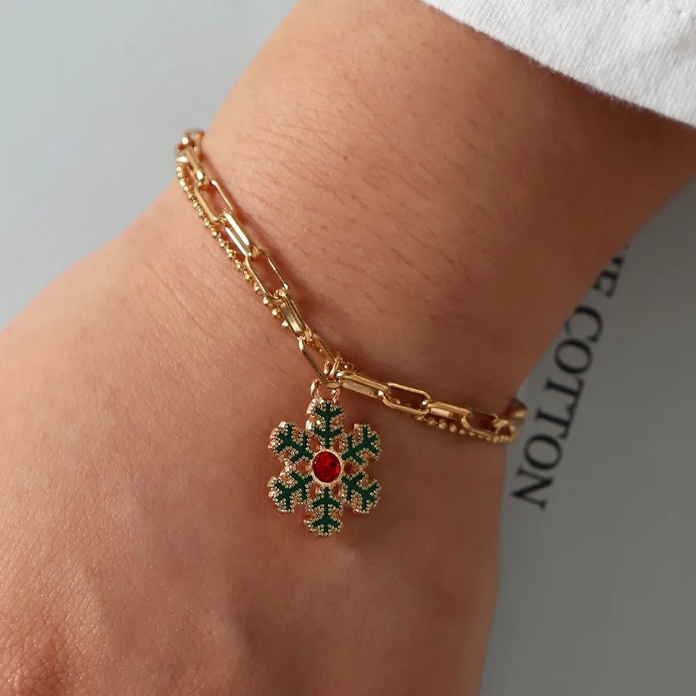 BowLift | Adjustable, gold-plated, festive charm bracelet for Christmas mood