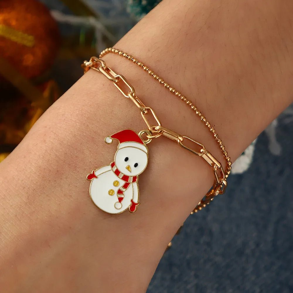 BowLift | Adjustable, gold-plated, festive charm bracelet for Christmas mood