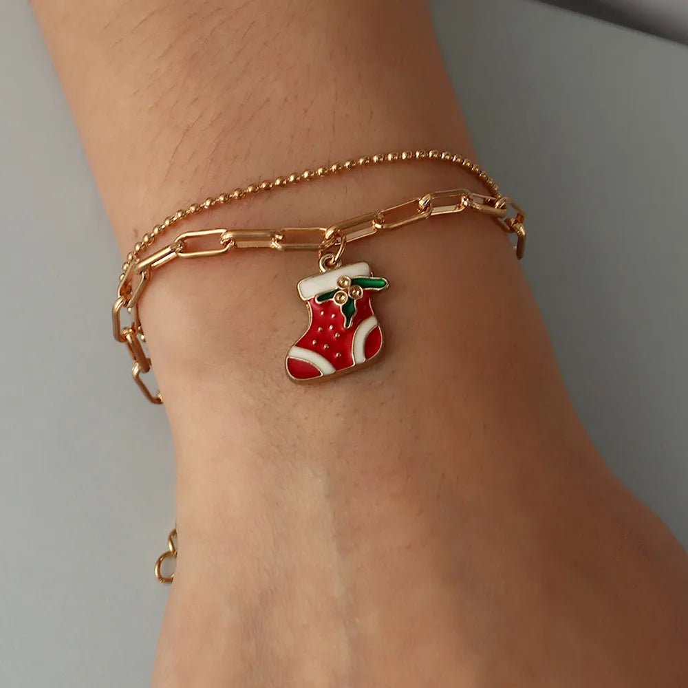 BowLift | Adjustable, gold-plated, festive charm bracelet for Christmas mood