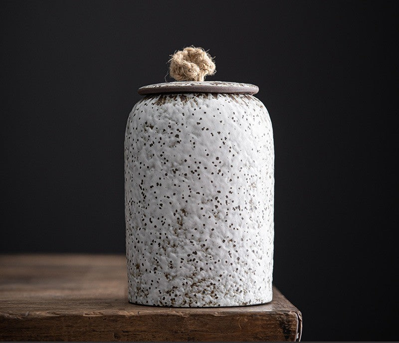 BowLift | Japanese tea canisters made of ceramics, retro stoneware, airtight, Gong-Fu made of ceramics, for candies, tea ceremony accessories