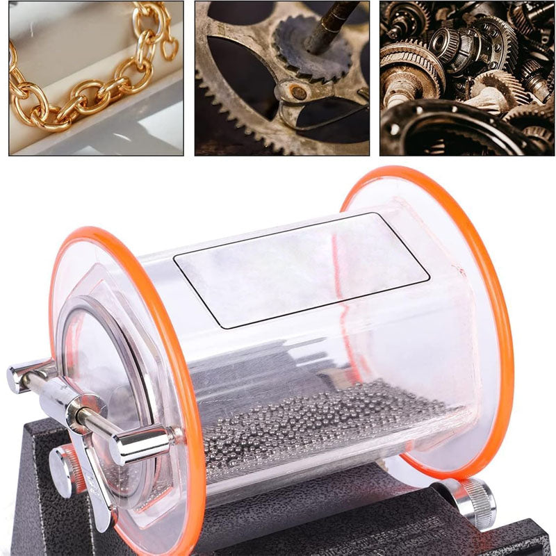 BowLift | Jewelry Polisher 6.6 Lbs Capacity Surface Polisher 45W Mini jewelry tumbler machine for Surface Polishing