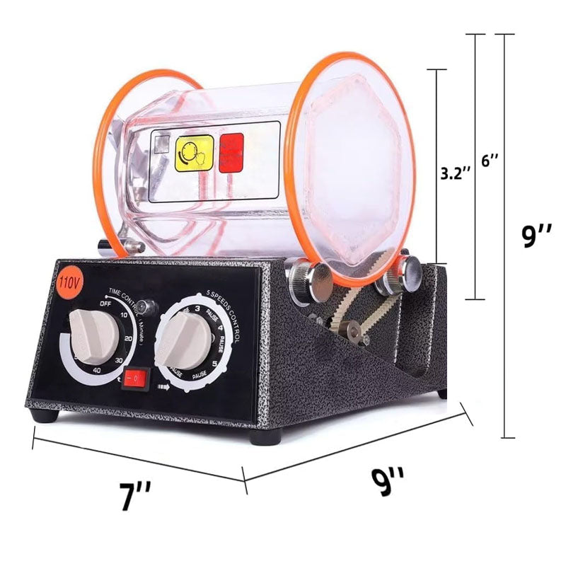 BowLift | Jewelry Polisher 6.6 Lbs Capacity Surface Polisher 45W Mini jewelry tumbler machine for Surface Polishing