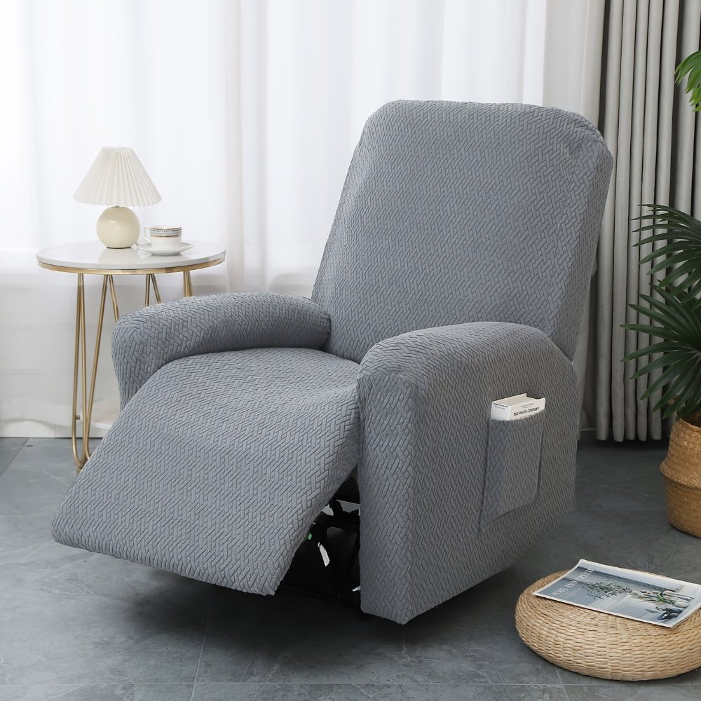 BowLift | Juno Fitted Recliner Chair Cover Soft Pocket