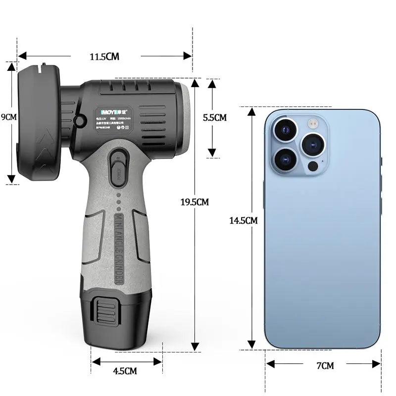 BowLift | Cordless Mini Angle Grinder with Cutting Disc