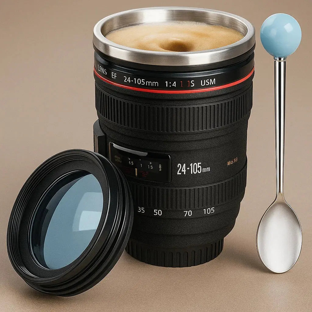 BowLift | Camera Lens Mug – Insulating and decorative