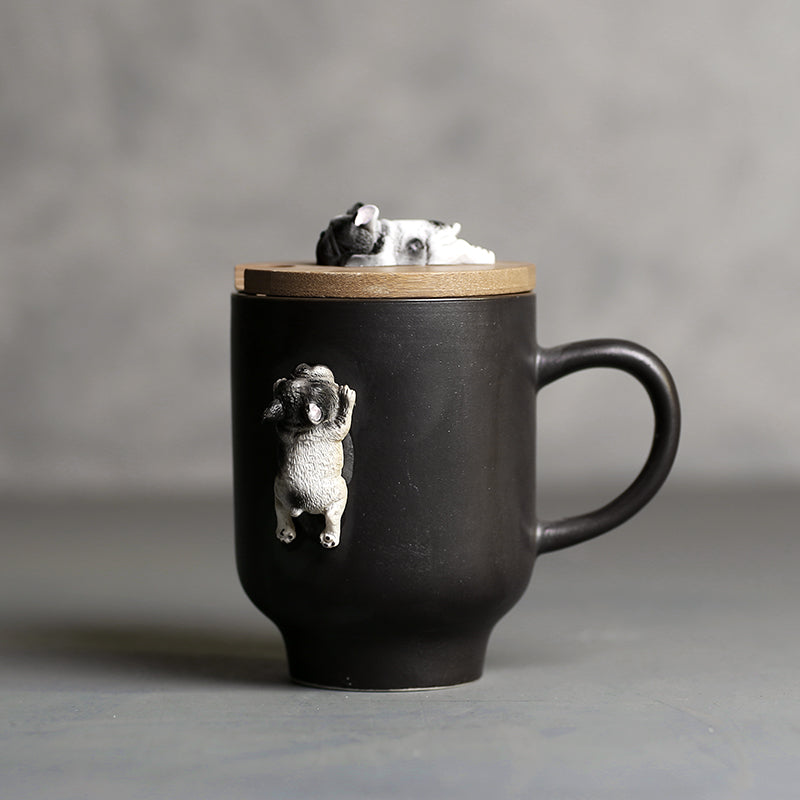 BowLift | 3D Climbing Bulldog Ceramic Mugs