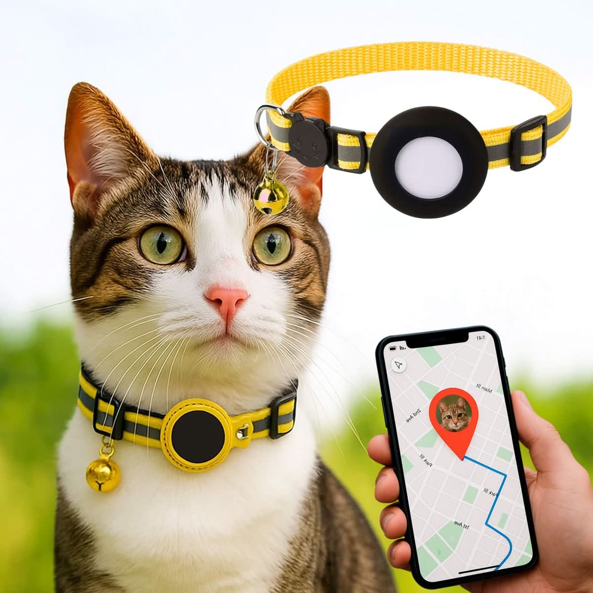 BowLift | GPS Collar for Cats with Reflective Design