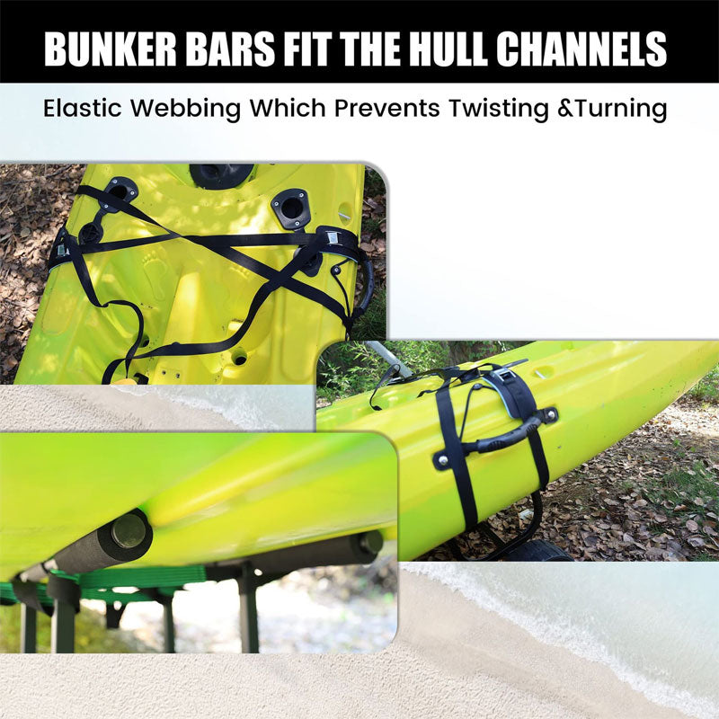 BowLift | Heavy Duty Universal Kayak Dolly Cart For Kayaks, Canoes, Paddle Boards, Float Mats
