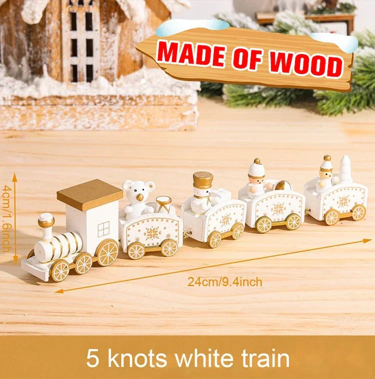 BowLift | Kerst Trein Decoratie – Houten of Plastic Kersttrein voor een Feestelijke Sfeer