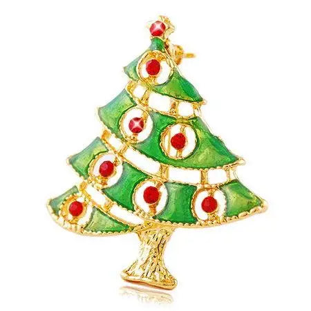 BowLift | Glaciara Kerstboom Broche – Multicolor Strass Broche voor Vrouwen, Feestelijke Accessoire & Elegant Cadeau
