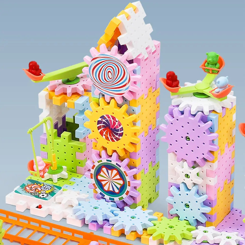 BowLift | Kids Motorized Gear Building Blocks — Creative STEM Toy Set