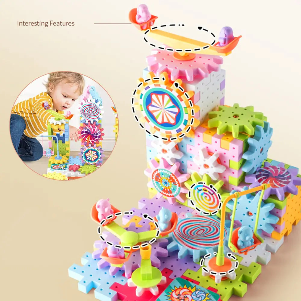 BowLift | Kids Motorized Gear Building Blocks — Creative STEM Toy Set
